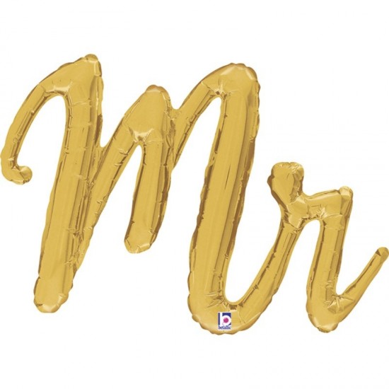 Μπαλόνι Foil Χρυσό Mr 99 εκ Μπαλόνι Foil Χρυσό Mr 99 εκ
