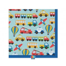 Χαρτοπετσέτες Μεγάλες Οχήματα - Vehicles / 20 τμχ