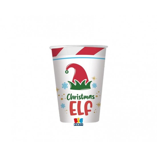 Ποτήρια Χάρτινα 250 ml Elf / 6 τεμ
