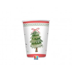 Ποτήρια Χάρτινα 250 ml Joyful Christmas / 6 τεμ