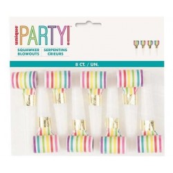 Φρου Φρου Rainbow Stripe Party Multicolor / 8 τεμ