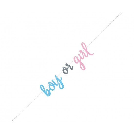 Γιρλάντα "Gender Reveal" Boy or Girl / 215 εκ Γιρλάντα "Gender Reveal" Boy or Girl / 215 εκ