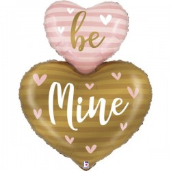 Μπαλόνι Foil 42” Be Mine Δύο Καρδιές