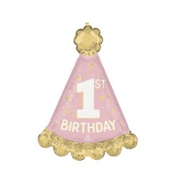 Μπαλόνι Foil Σχήμα Καπελάκι Little Miss One-derful 1st Birthday / 85 εκ