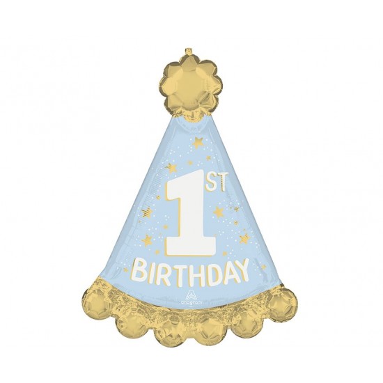 Μπαλόνι Foil 34" Σχήμα Καπελάκι Little Mister One-derful 1st Birthday / 86 εκ