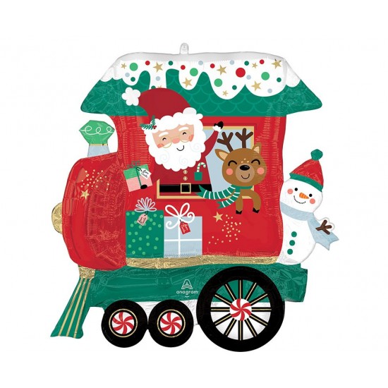 28” Μπαλόνι Χριστουγεννιάτικο Τρενάκι