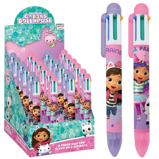 Στυλό 6 Χρωμάτων Gabbys Dollhouse