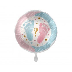 Μπαλόνι Φοιλ 17" Footprints / 43 εκ - Gender Reveal