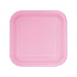 Πιάτα χάρτινα γλυκού τετράγωνα Ροζ / 16 τεμ - Lovely Pink