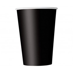 Ποτήρια Χάρτινα 237ml Μαύρο /8 τεμ - Midnight Black