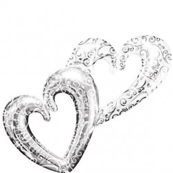 Μπαλόνι Foil 53″ Entwined Hearts