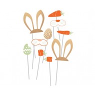 Photobooth Σετ 28.5 x 14.7 εκ Easter Bunny / 10 τεμ