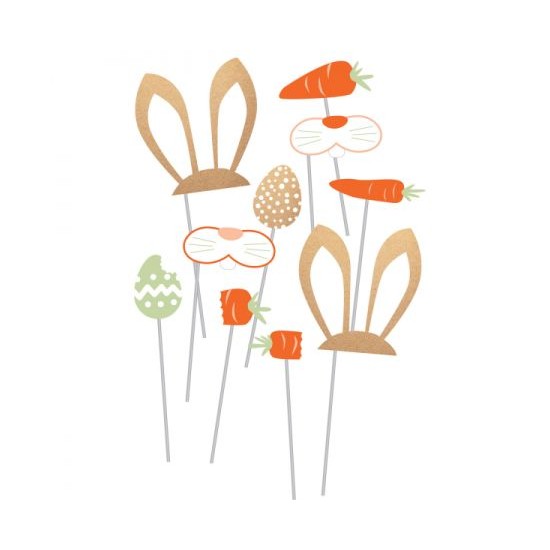 Photobooth Σετ 28.5 x 14.7 εκ Easter Bunny / 10 τεμ Photobooth Σετ 28.5 x 14.7 εκ Easter Bunny / 10 τεμ