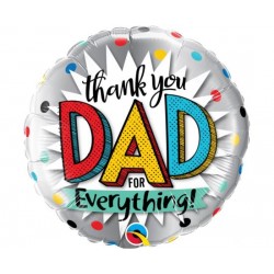Μπαλόνι Foil 18" Thank you Dad /46 εκ - μπαμπά