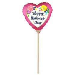 Μπαλόνι Foil Mini Shape 5″ Happy Mothers Day ροζ σατέν