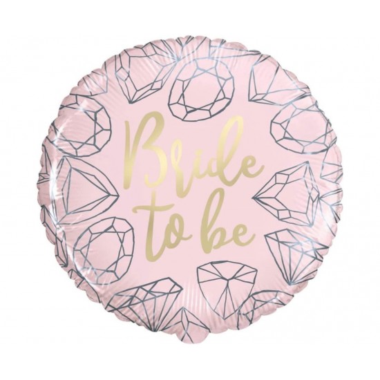 Μπαλόνι Foil 18" Bride to Be Pink Diamond Trendy Theme / 46 εκ