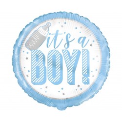 Μπαλονι Foil 18" It's a Boy Σιέλ 