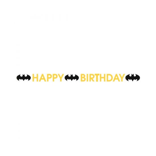 Γιρλάντα Γράμματα Happy Birthday Batman / 180 x 11 εκ Γιρλάντα Γράμματα Happy Birthday Batman / 180 x 11 εκ