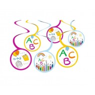 Swirl Κρεμαστά Διακοσμητικά School Start /6 τεμ