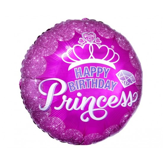 Μπαλόνι Foil 18"¨Στρογγυλό HB Princess Crown & Gem Κορώνα Μπαλόνι Foil 18"¨Στρογγυλό HB Princess Crown & Gem Κορώνα