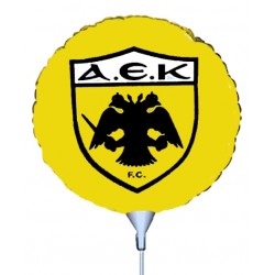 Μπαλόνι Foil 10'' ΑΕΚ - ΜΕ ΒΑΛΒΙΔΑ