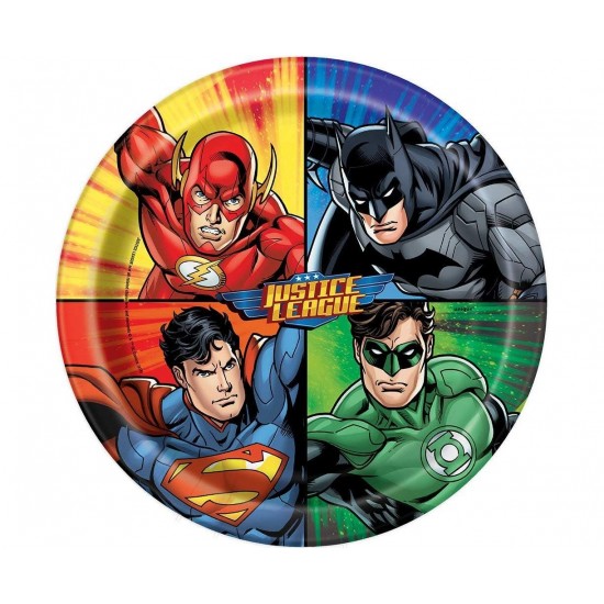 Πιάτα Μεγάλα Justice League / 8 τεμ Πιάτα Μεγάλα Justice League / 8 τεμ