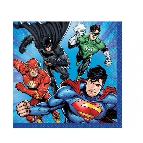 Χαρτοπετσέτες Μικρές Justice League /16 τεμ Χαρτοπετσέτες Μικρές Justice League /16 τεμ