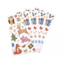 Αυτοκόλλητα Winter Woodland Sticker Sheets / 4 τεμ