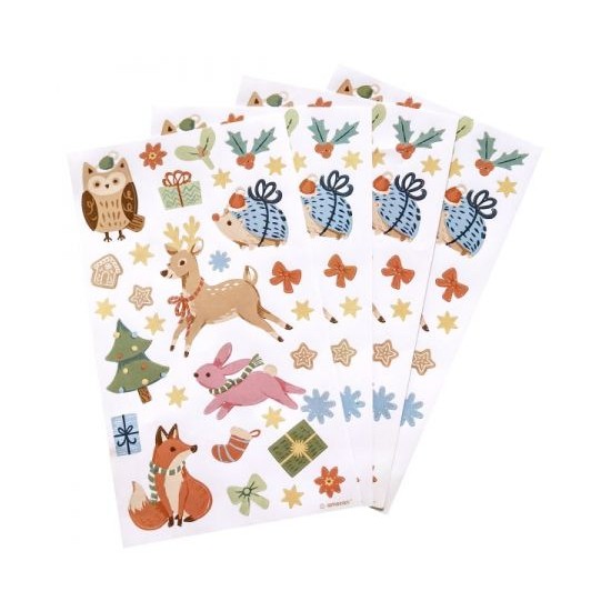 Αυτοκόλλητα Winter Woodland Sticker Sheets / 4 τεμ Αυτοκόλλητα Winter Woodland Sticker Sheets / 4 τεμ