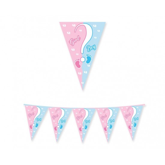 Γιρλάντα "Gender Reveal" Baby Boy or Girl / 300 εκ Γιρλάντα "Gender Reveal" Baby Boy or Girl / 300 εκ