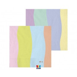 Χαρτοπετσέτες Μεγάλες Soft Rainbow /20 τεμ