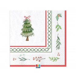 Χαρτοπετσέτες φαγητού Joyful Christmas / 16 τεμ.