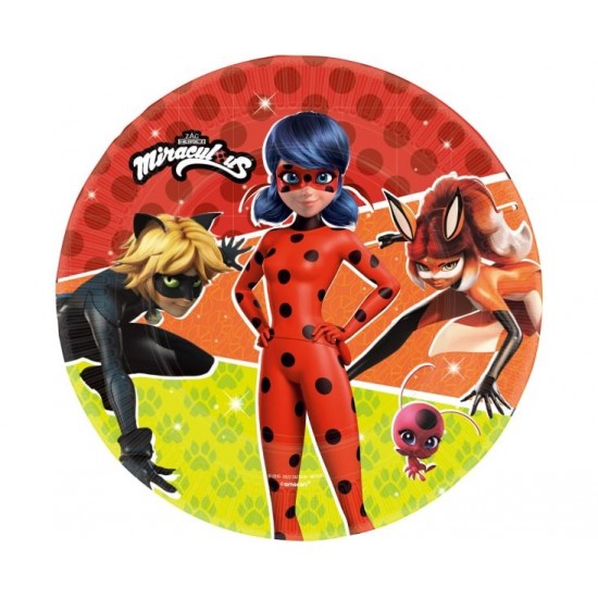 Πιάτα Μεγάλα Χάρτινα 23εκ Miraculous LadyBug / 8 τεμ. Πιάτα Μεγάλα Χάρτινα 23εκ Miraculous LadyBug / 8 τεμ.