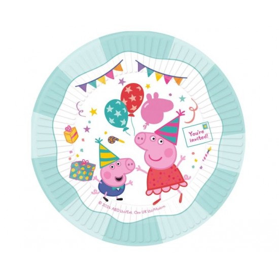 Πιάτα Μεγάλα Χάρτινα 23εκ Peppa Pig New / 8 τεμ Πιάτα Μεγάλα Χάρτινα 23εκ Peppa Pig New / 8 τεμ