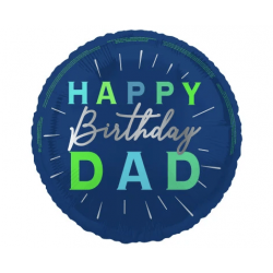 Μπαλόνι Foil 18" Happy Birthday Dad / 45 εκ - Μπαμπά