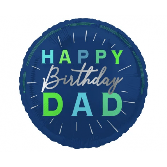 Μπαλόνι Foil 18" Happy Birthday Dad / 45 εκ - Μπαμπά Μπαλόνι Foil 18" Happy Birthday Dad / 45 εκ - Μπαμπά