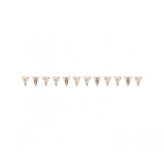 Χάρτινη Γιρλάντα Σημαιάκια Ζωάκια Φάρμας / 20 x 400 εκ