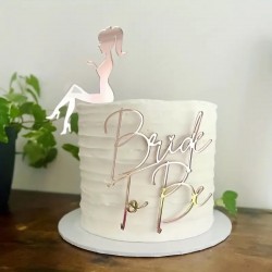 Διακοσμητικό Τούρτας Rosegold Bride To Be