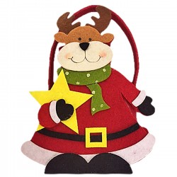 Καλάθι Τσόχινο Τάρανδος με Άστρο