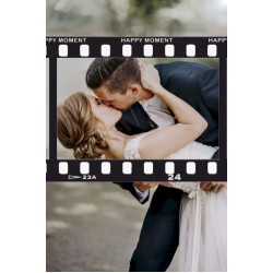 Κάδρο Photo Booth Γάμου Vintage Film