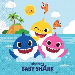 Χαρτοπετσέτες Μεγάλες Baby Shark /20 τεμ