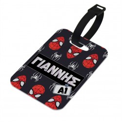 Bag Tag Spiderman Μαύρο