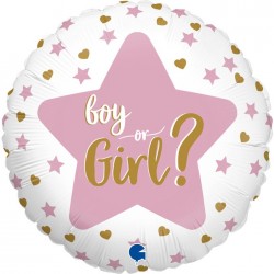 Μπαλόνι Foil “Boy or Girl” Gender Reveal 46εκ