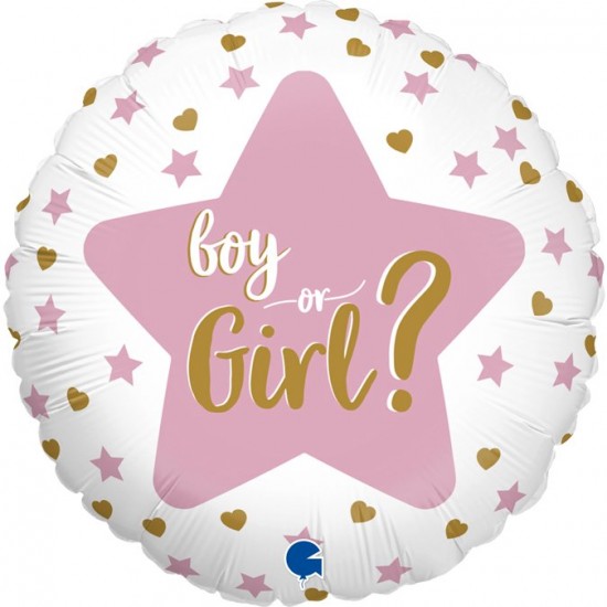 Μπαλόνι Foil “Boy or Girl” Gender Reveal 46εκ Μπαλόνι Foil “Boy or Girl” Gender Reveal 46εκ