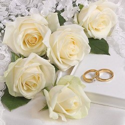 Χαρτοπετσέτες Μεγάλες White wedding 20 τεμ