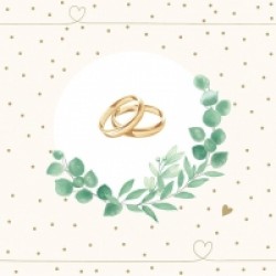 Χαρτοπετσέτες Μεγάλες Wedding branch white 20τεμ