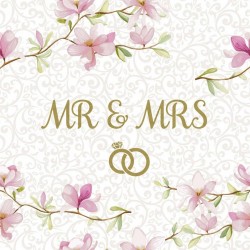 Χαρτοπετσέτες Μεγάλες Wedding Day 20 τεμ