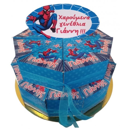 Χάρτινη Τούρτα Με Θέμα SPIDERMAN Χάρτινη Τούρτα Με Θέμα SPIDERMAN