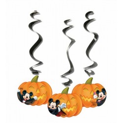 Swirl Κρεμαστά Διακοσμητικά Mickey Halloween (3 τεμ)