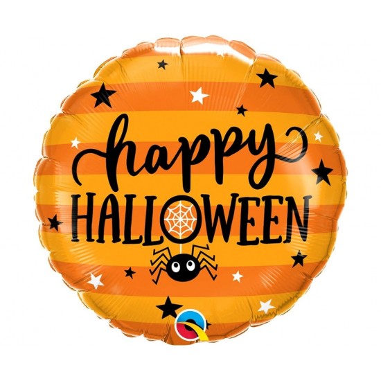 Μπαλόνι Foil 18" Happy Halloween Spiders & Stars Μπαλόνι Foil 18" Happy Halloween Spiders & Stars